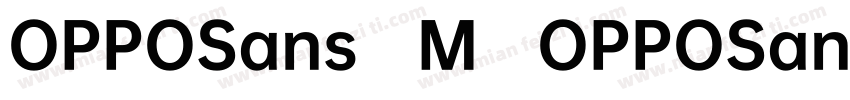 OPPOSans M OPPOSans字体转换